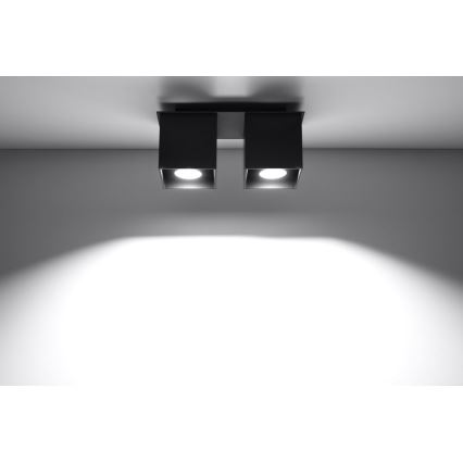 Спот QUAD 2 2xGU10/40W/230V черен