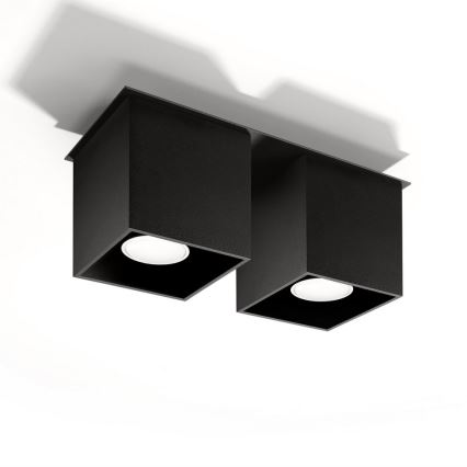 Спот QUAD 2 2xGU10/40W/230V черен