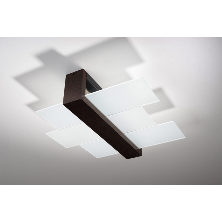 Плафон FENIKS 2 2xE27/60W/230V Бреза/бук/венге