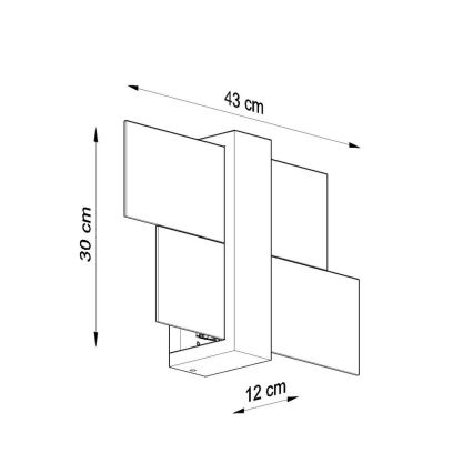 Аплик FENIKS 1 1xE27/60W/230V Бреза/бук/венге