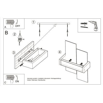 Аплик FENIKS 1 1xE27/60W/230V Бреза/бук/венге