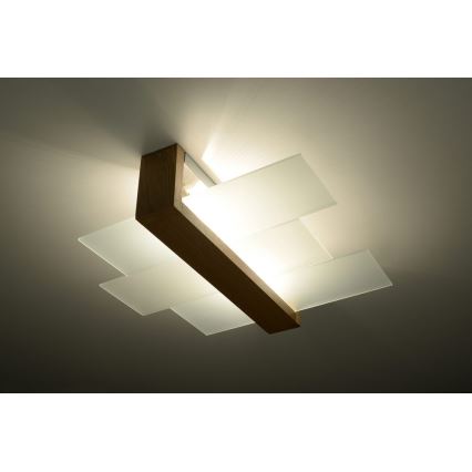 Плафон FENIKS 2 2xE27/60W/230V Бреза/бук