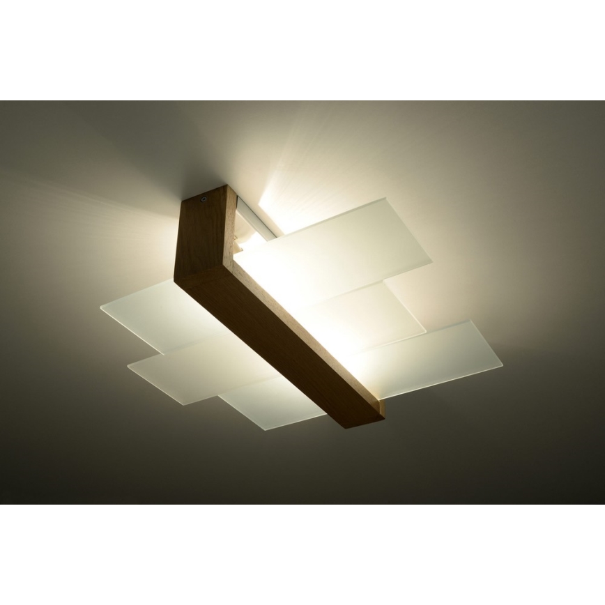 Плафон FENIKS 2 2xE27/60W/230V Бреза/бук
