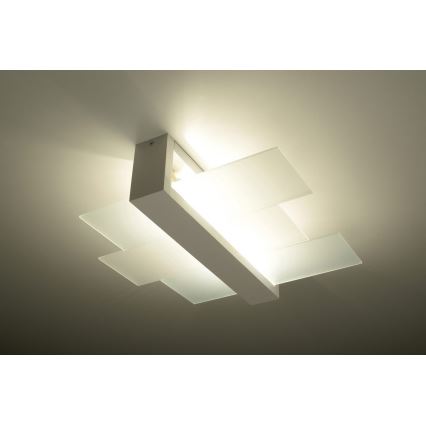 Плафон FENIKS 2 2xE27/60W/230V Бреза/бук/бял