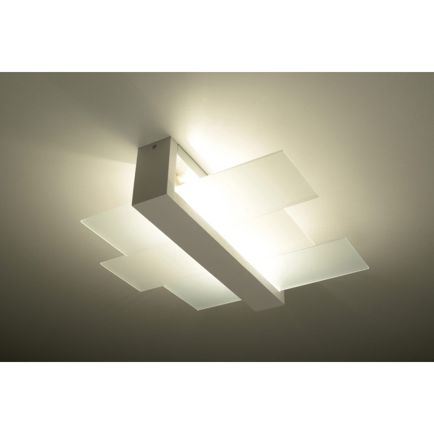 Плафон FENIKS 2 2xE27/60W/230V Бреза/бук/бял