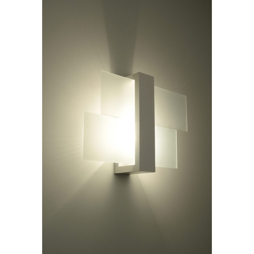 Аплик FENIKS 1 1xE27/60W/230V Бреза/бук/бял