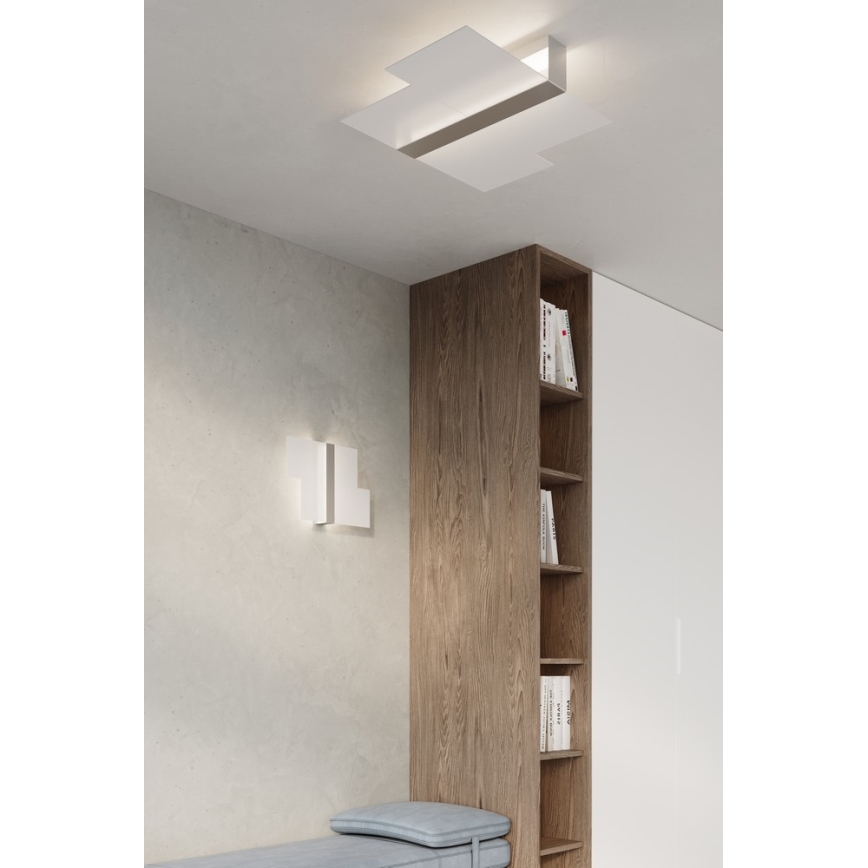 Плафон MASSIMO 2xE27/60W/230V бял/лъскав хром
