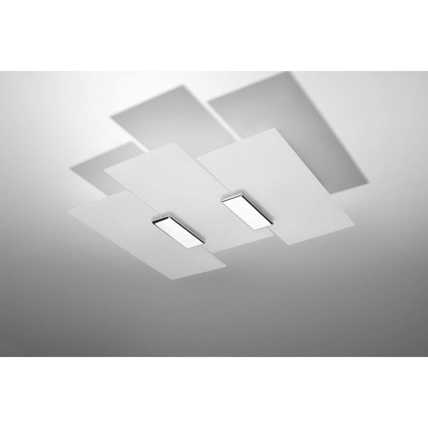 Плафон FABIANO 3xE27/60W/230V бял/лъскав хром