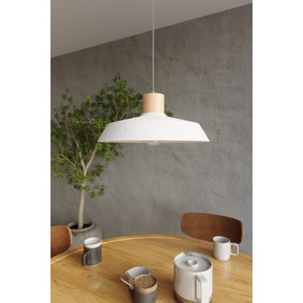Пендел AFRA 1xE27/60W/230V сив/бук