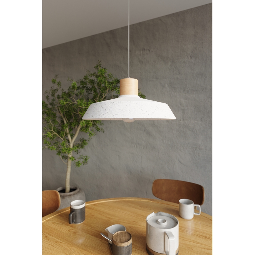 Пендел AFRA 1xE27/60W/230V сив/бук