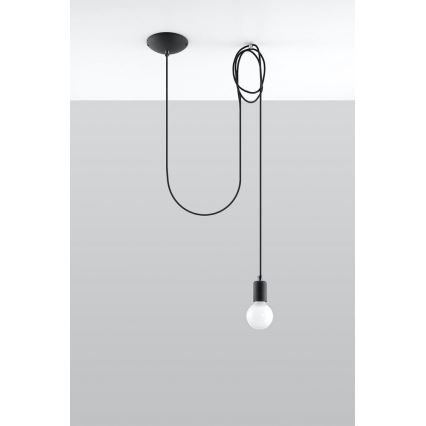 Пендел EDISON 1 1xE27/60W/230V паяк черен