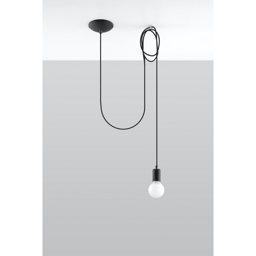 Пендел EDISON 1 1xE27/60W/230V паяк черен