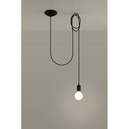 Пендел EDISON 1 1xE27/60W/230V паяк черен