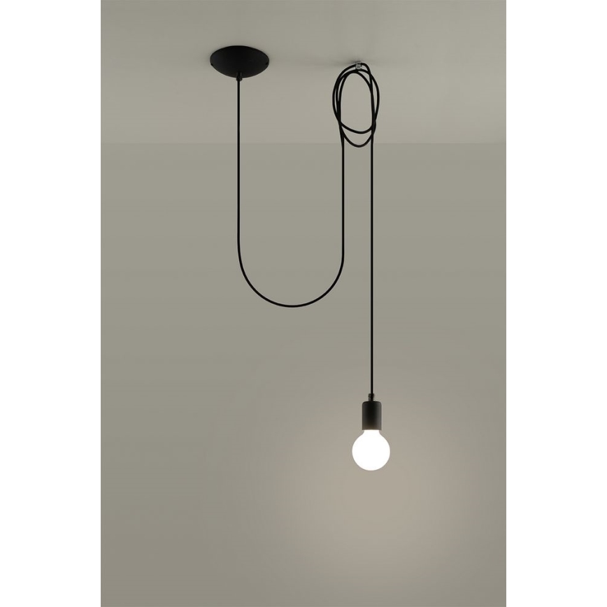 Пендел EDISON 1 1xE27/60W/230V паяк черен