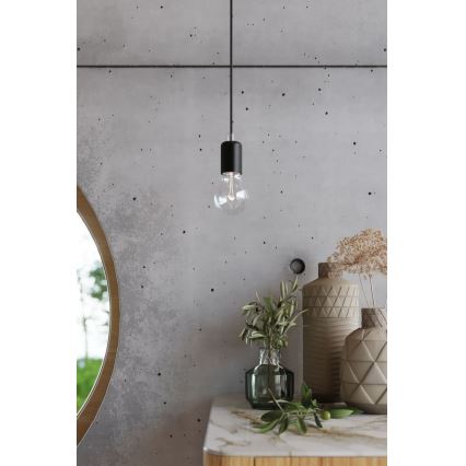 Пендел EDISON 3 3xE27/60W/230V паяк черен
