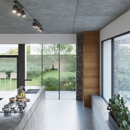 Спот MERIDA 6xGU10/40W/230V черен