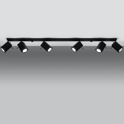 Спот MERIDA 6xGU10/40W/230V черен