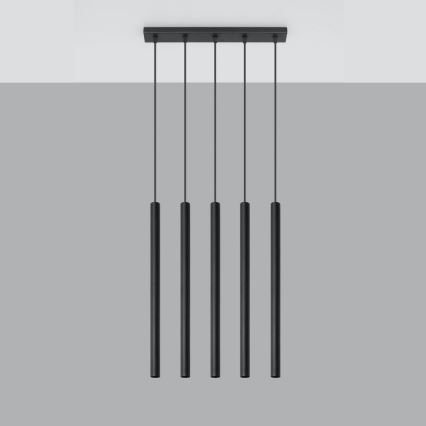 Пендел PASTELO 5xG9/8W/230V черен