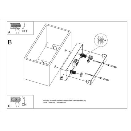Аплик QUAD MAXI 2xG9/40W/230V