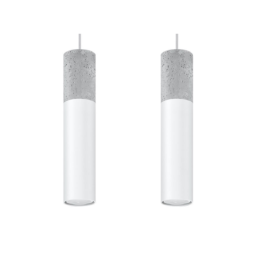 Пендел BORGIO 2xGU10/40W/230V метон/метал бял