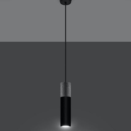 Пендел BORGIO 1xGU10/40W/230V метон/метал черен