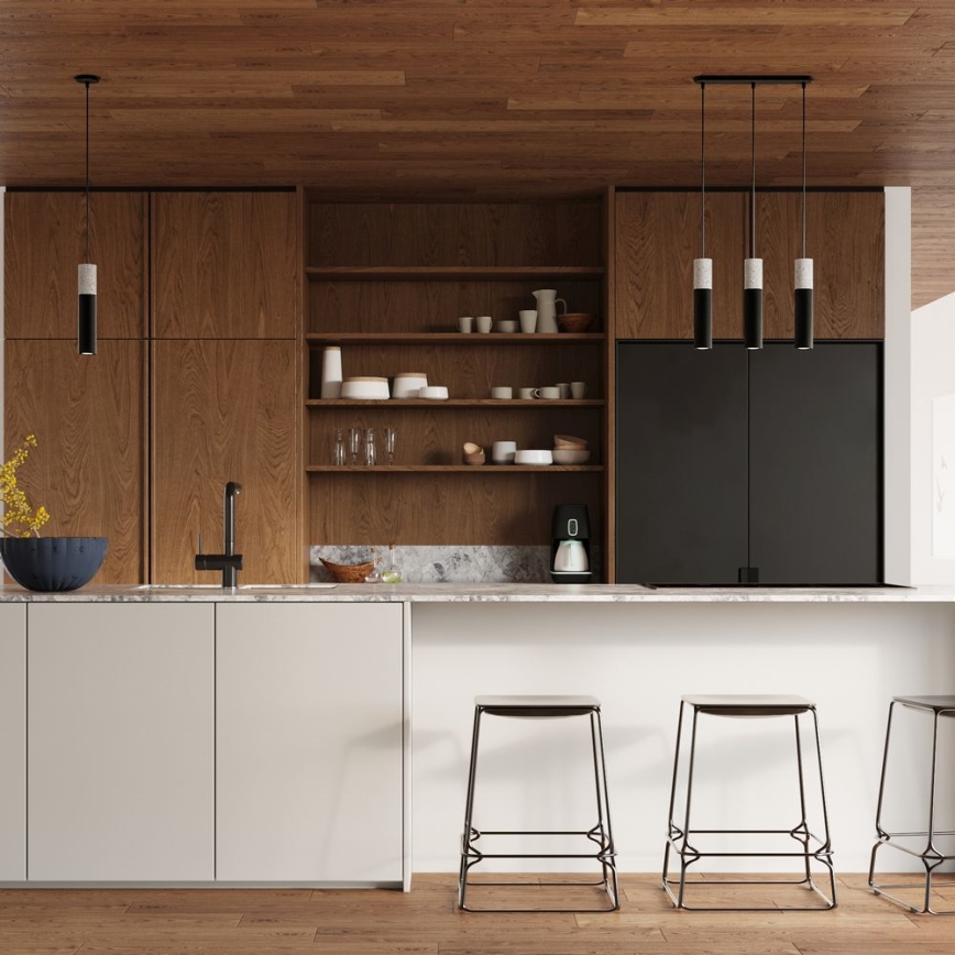 Пендел BORGIO 2xGU10/40W/230V бетон/метал черен