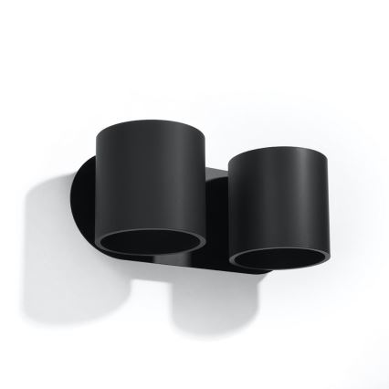 Стенен спот ORBIS 2xG9/40W/230V черен