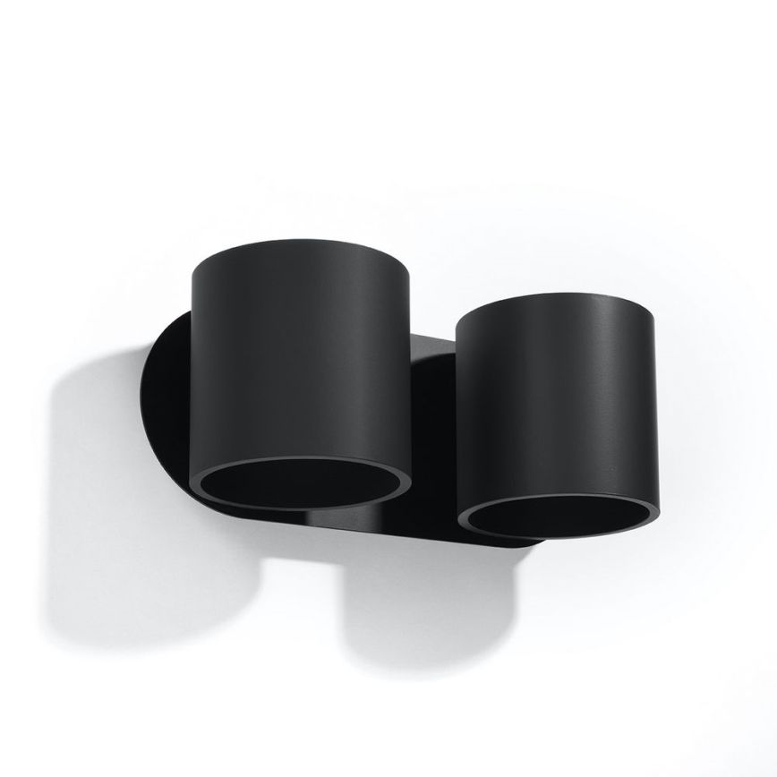 Стенен спот ORBIS 2xG9/40W/230V черен