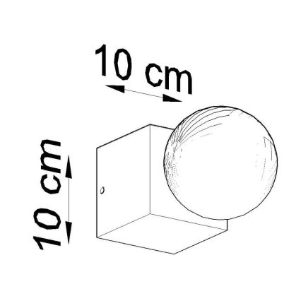 Аплик ABEL 1xE27/60W/230V бук