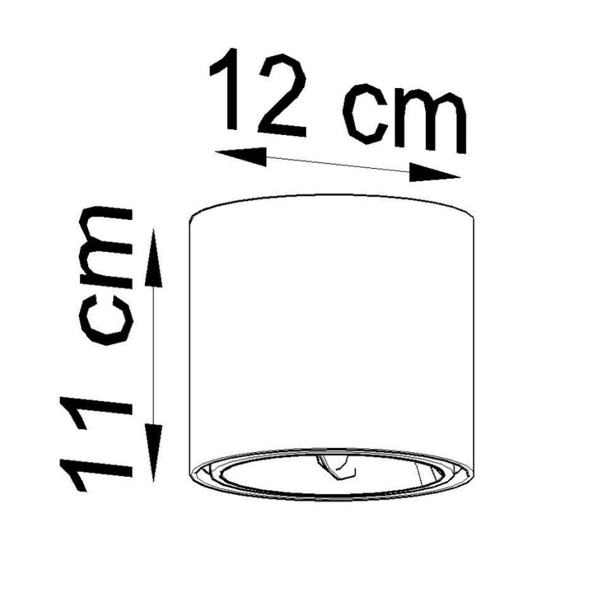 Спот TIUBE 1xGU10-AR111/10W/230V