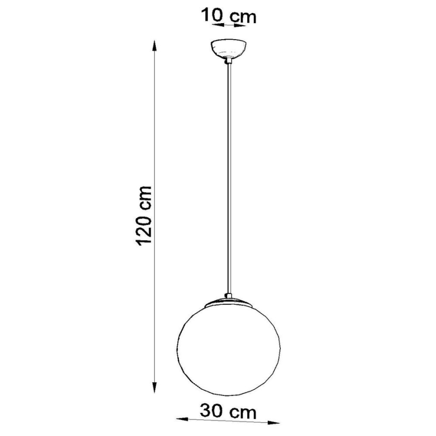 Висящ полилей TOYA 1xE27/60W/230V ⌀ 30см
