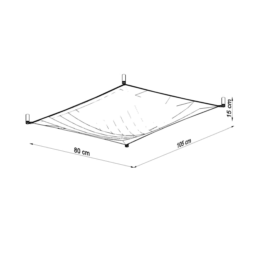 LED таванно осветително тяло LUNA 2xG13/8,5W/230V 80x105 cm бяло