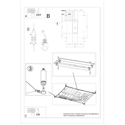 LED таванно осветително тяло LUNA 2xG13/8,5W/230V 8x10,5 cm бяло
