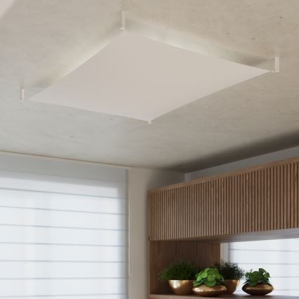 LED таванно осветително тяло LUNA 4xG13/8,5W/230V 105x105 cm бяло