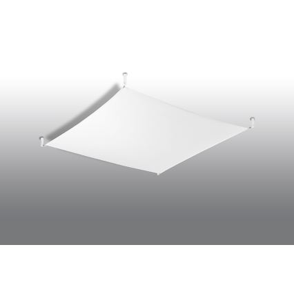 LED таванно осветително тяло LUNA 4xG13/8,5W/230V 10,5x10,5 cm бяло