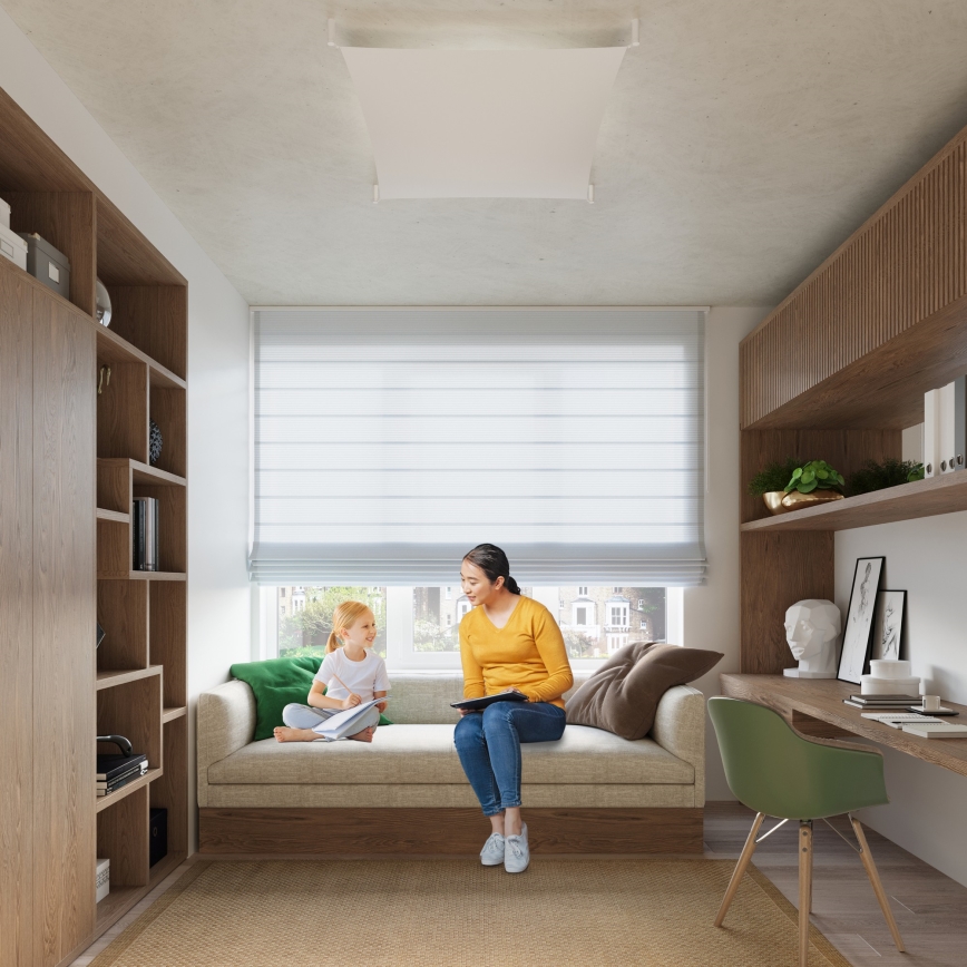 LED таванно осветително тяло LUNA 6xG13/8,5W/230V 140x140 см бяло