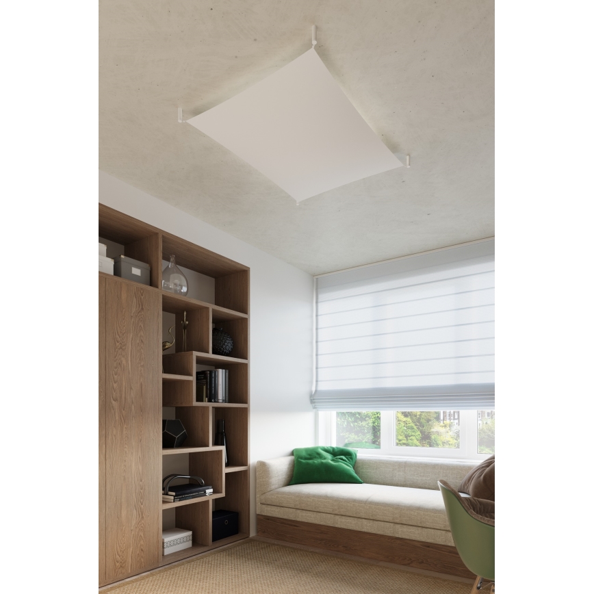 LED таванно осветително тяло LUNA 6xG13/8,5W/230V 140x140 см бяло
