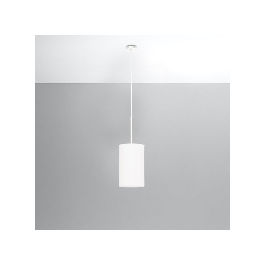 Висящ полилей OTTO 1xE27/60W/230V ⌀ 15см бял