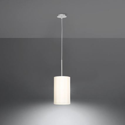 Висящ полилей OTTO 1xE27/60W/230V ⌀ 15см бял