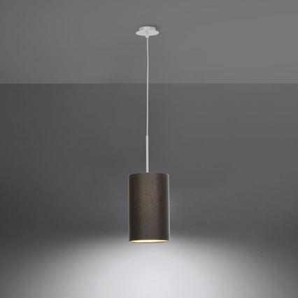 Висящ полилей OTTO 1xE27/60W/230V ⌀ 15см черен