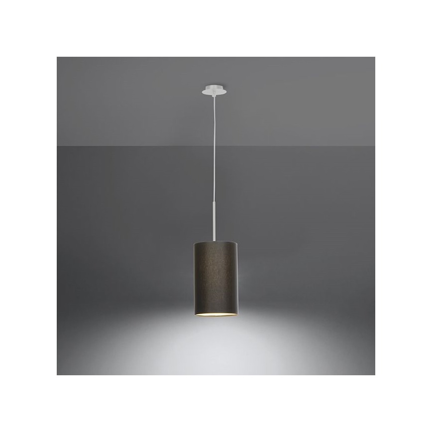 Висящ полилей OTTO 1xE27/60W/230V ⌀ 15см черен