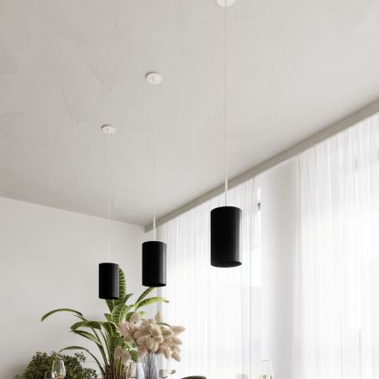 Висящ полилей OTTO 1xE27/60W/230V ⌀ 15см черен