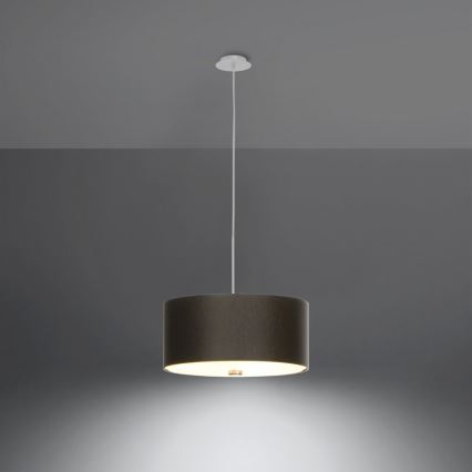 Пендел SKALA 3xE27/60W/230V Ø 30 см черен