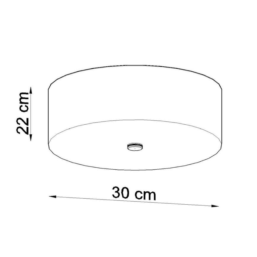 Плафон SKALA 3xE27/60W/230V Ø 30 см бял