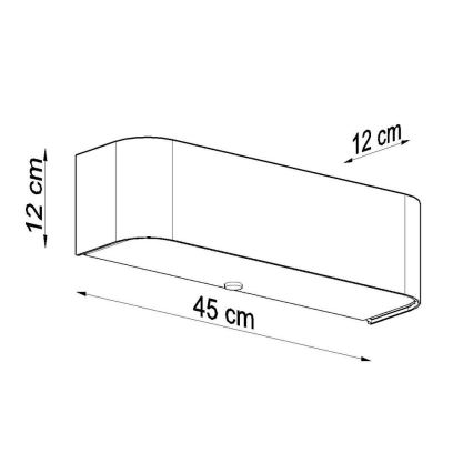 Аплик LOKKO 2xE14/60W/230V бял