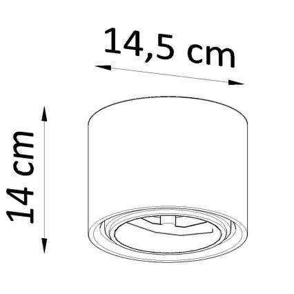 Точково осветително тяло KALU 1xGU10/ES111/40W/230V