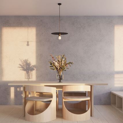 Висящ полилей FLAVIO 1xE27/60W/230V черен