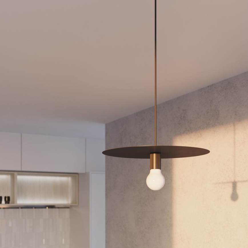 Висящ полилей FLAVIO 1xE27/60W/230V черен