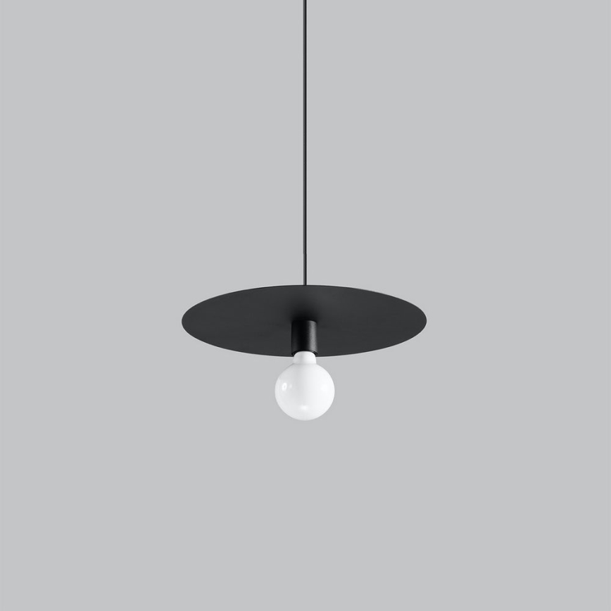 Висящ полилей FLAVIO 1xE27/60W/230V черен