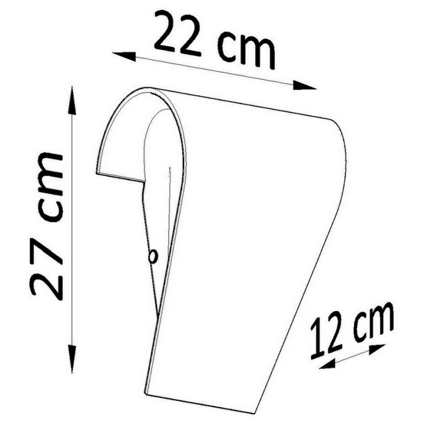 Аплик CLINO 1xE27/46W/230V
